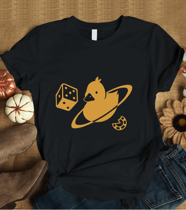 T-Shirt: Duck Saturn Dice Horseshoe Iconic Elements T-Shirt Duck Saturn Dice Horseshoe Iconic Elements T-Shirt