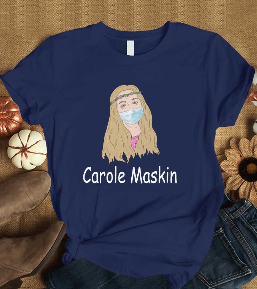 Carole Maskin Face Mask Floral Headband T-Shirt