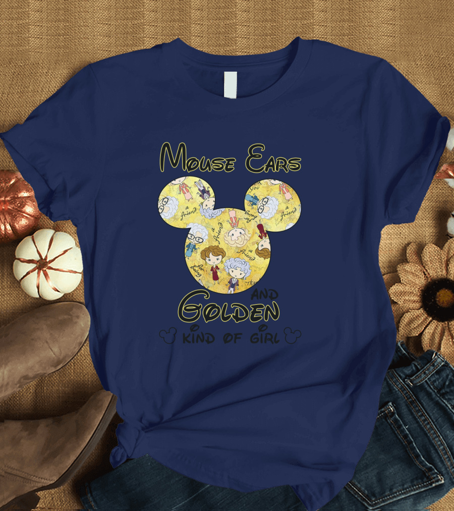 Mouse Ears and Golden Kind of Girl Friends Mouse Ears T-Shirt