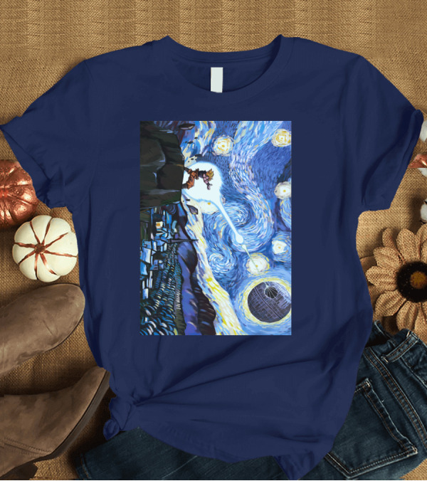 T-Shirt: Son Goku Kamehameha Meets Death Star in Starry Night Fusion T-Shirt Son Goku Kamehameha Meets Death Star in Starry Night Fusion T-Shirt