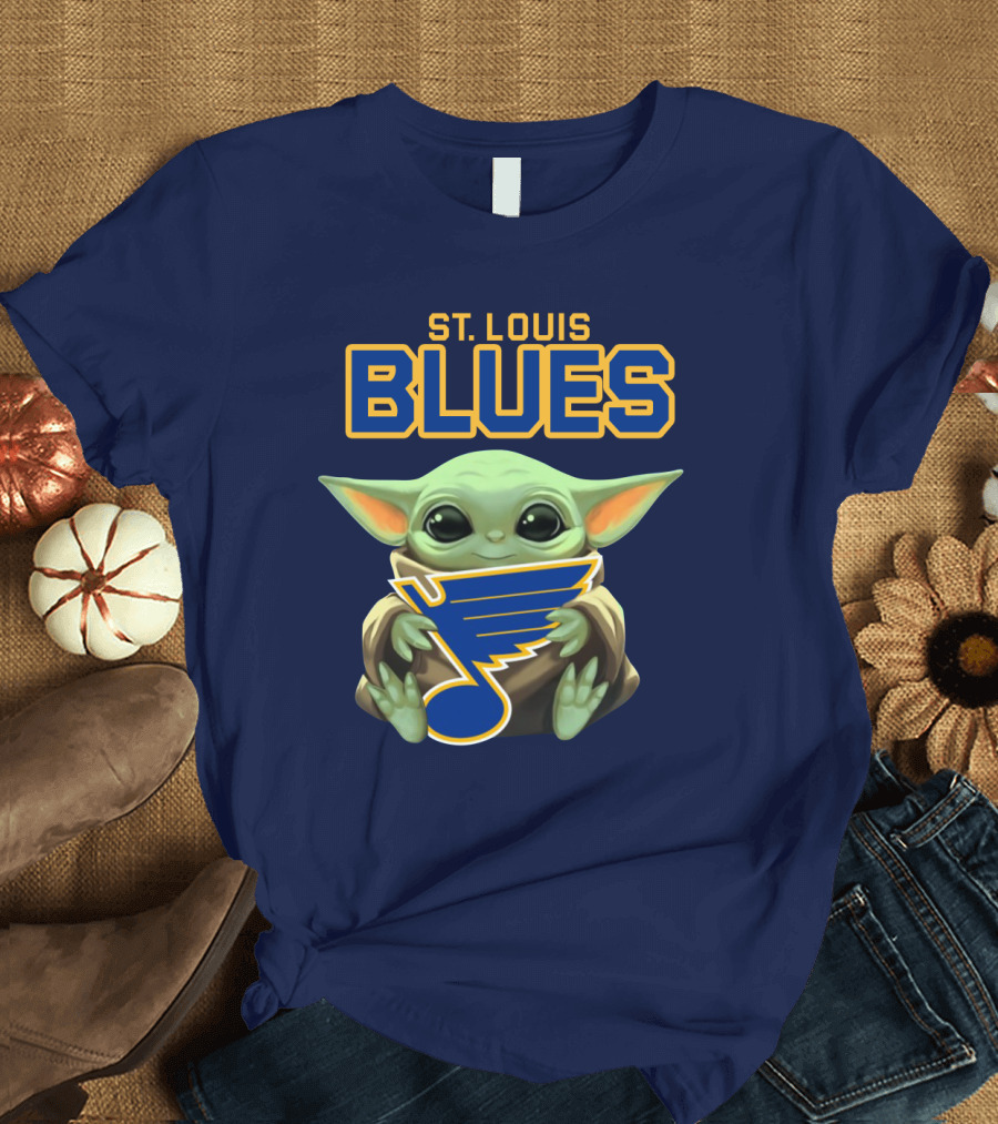 Star Wars Baby Yoda St. Louis Blues T-Shirt