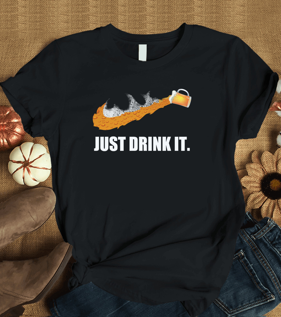 Love Beer Just Drink It Foamy Beer Swoosh Mug T-Shirt