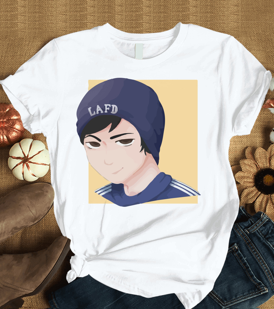 Quackity LAFD Beanie T-Shirt