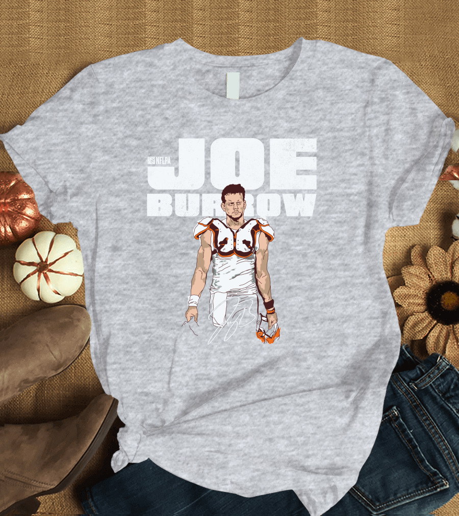NFLPA Joe Burrow Football Pads T-Shirt