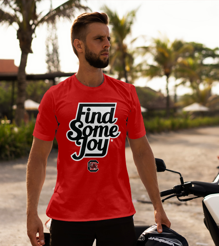 Find Some Joy South Carolina Mike Uva Gamecocks T-Shirt