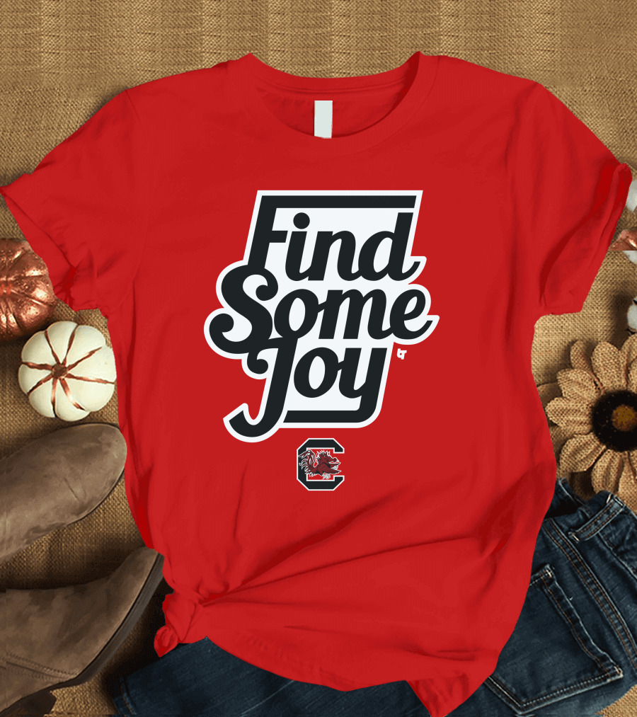 Find Some Joy South Carolina Mike Uva Gamecocks T-Shirt