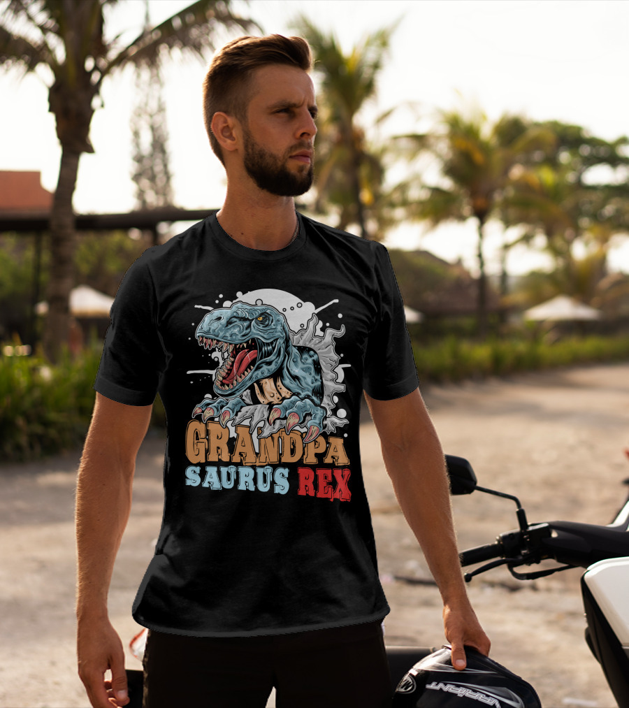 Grandpasaurus Rex Dinosaur Grandpa T-Shirt