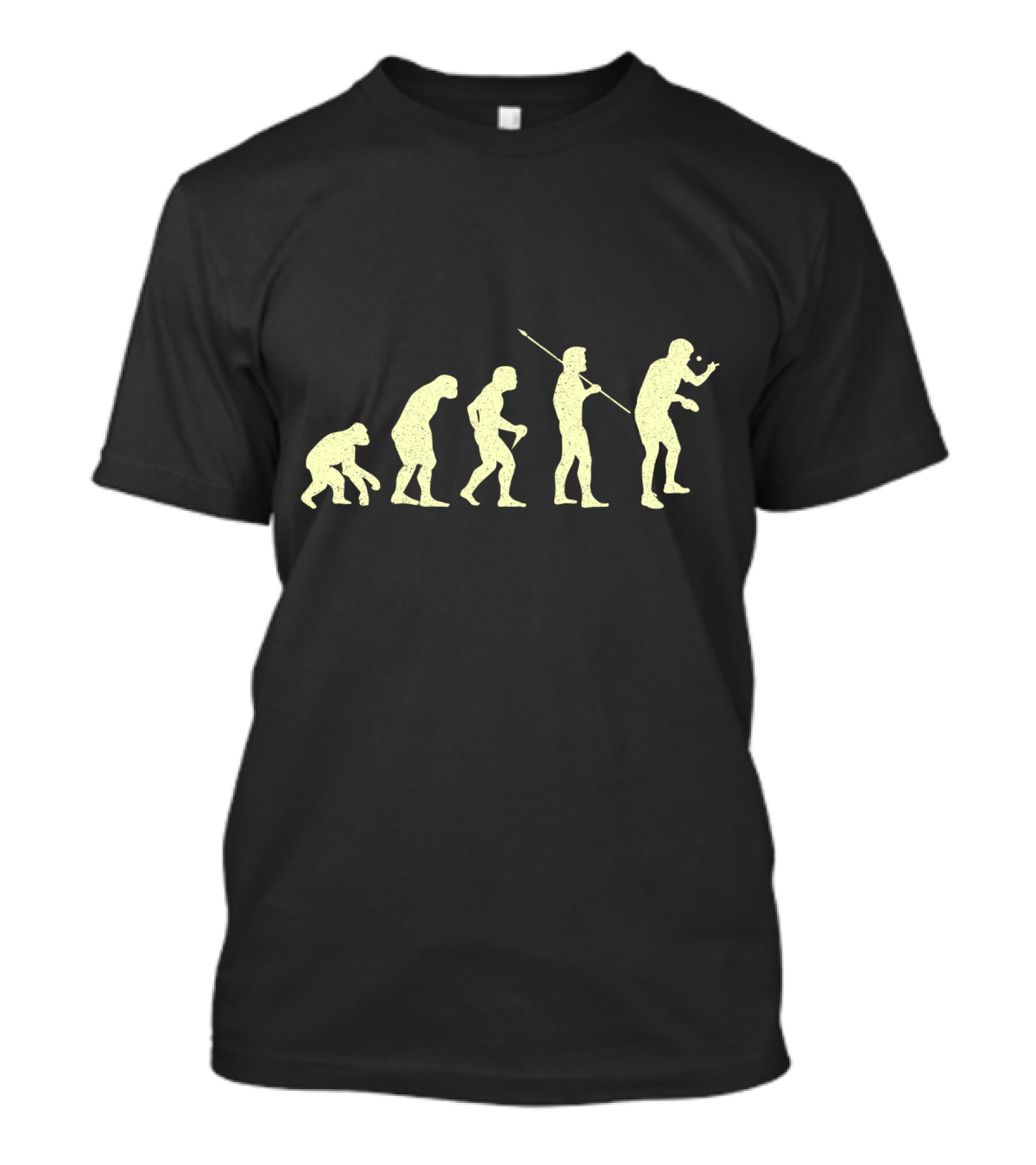 Lustiges Tischtennis Evolution Spieler Fortschritt Tischtennisspieler T-Shirt