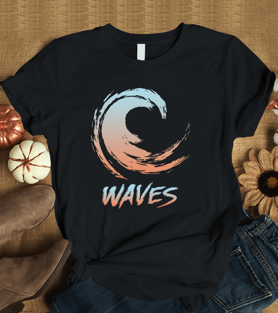 Waves Gradient Brushstroke T-Shirt