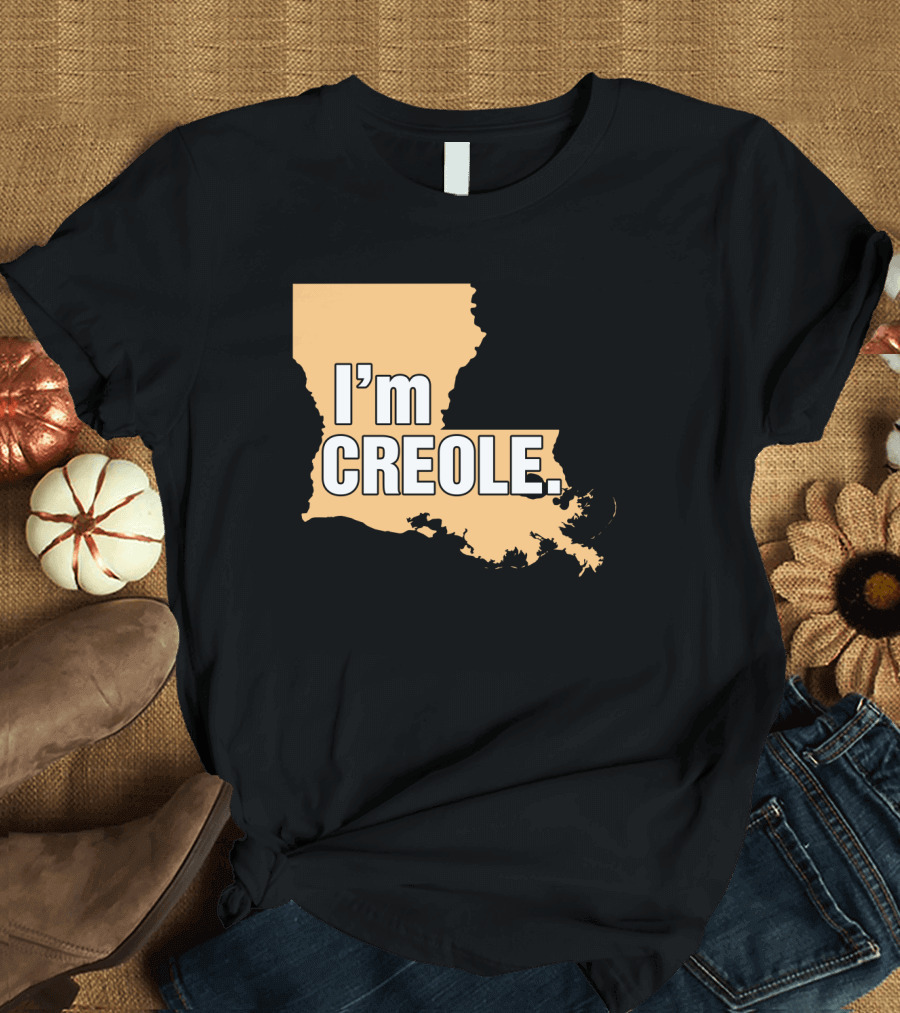I'm Creole Louisiana Map T-Shirt