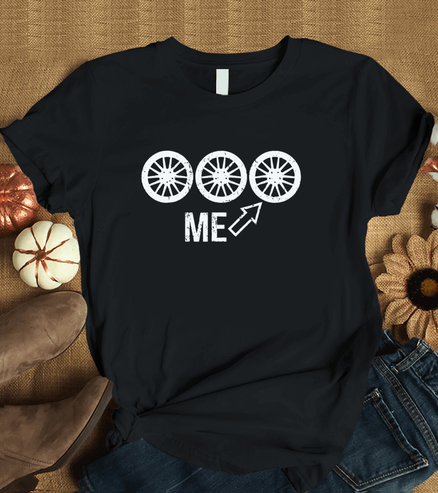 3rd Wheel Me Arrow Triple Wheels T-Shirt