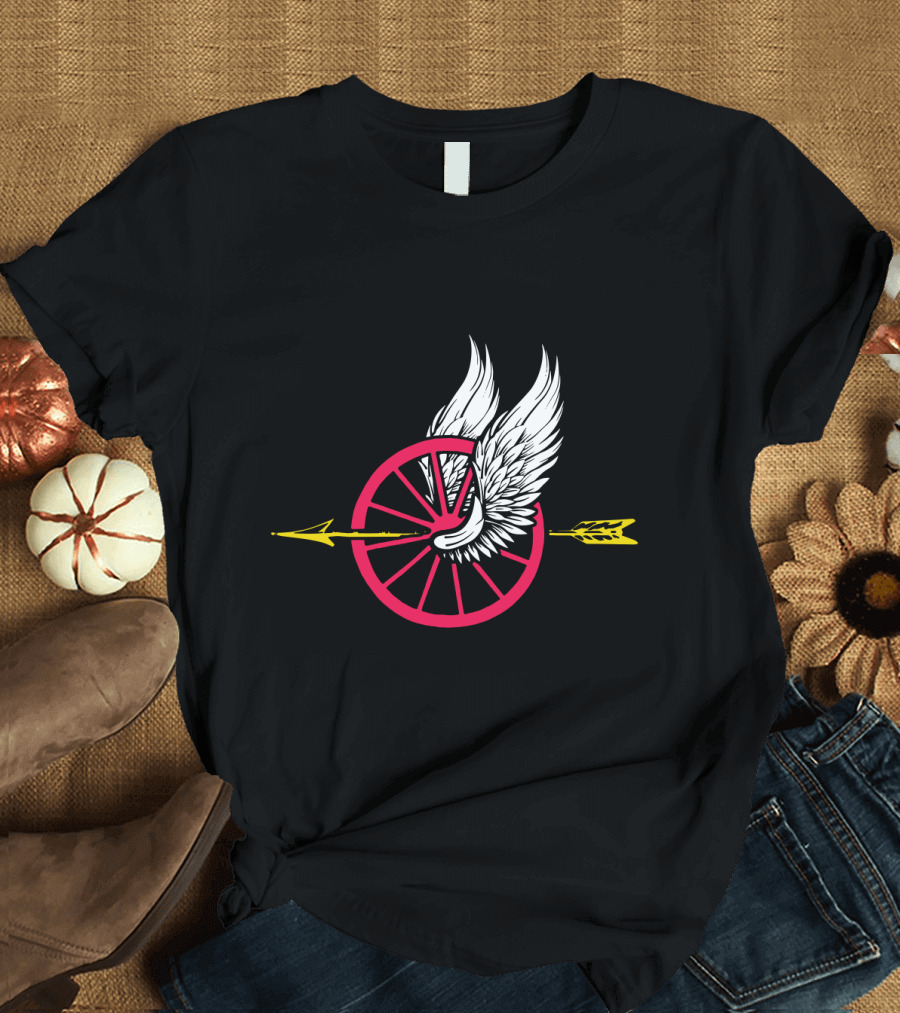 Law Enforcement Motorcycle Unit Wing Wheel and Arrow T-Shirt