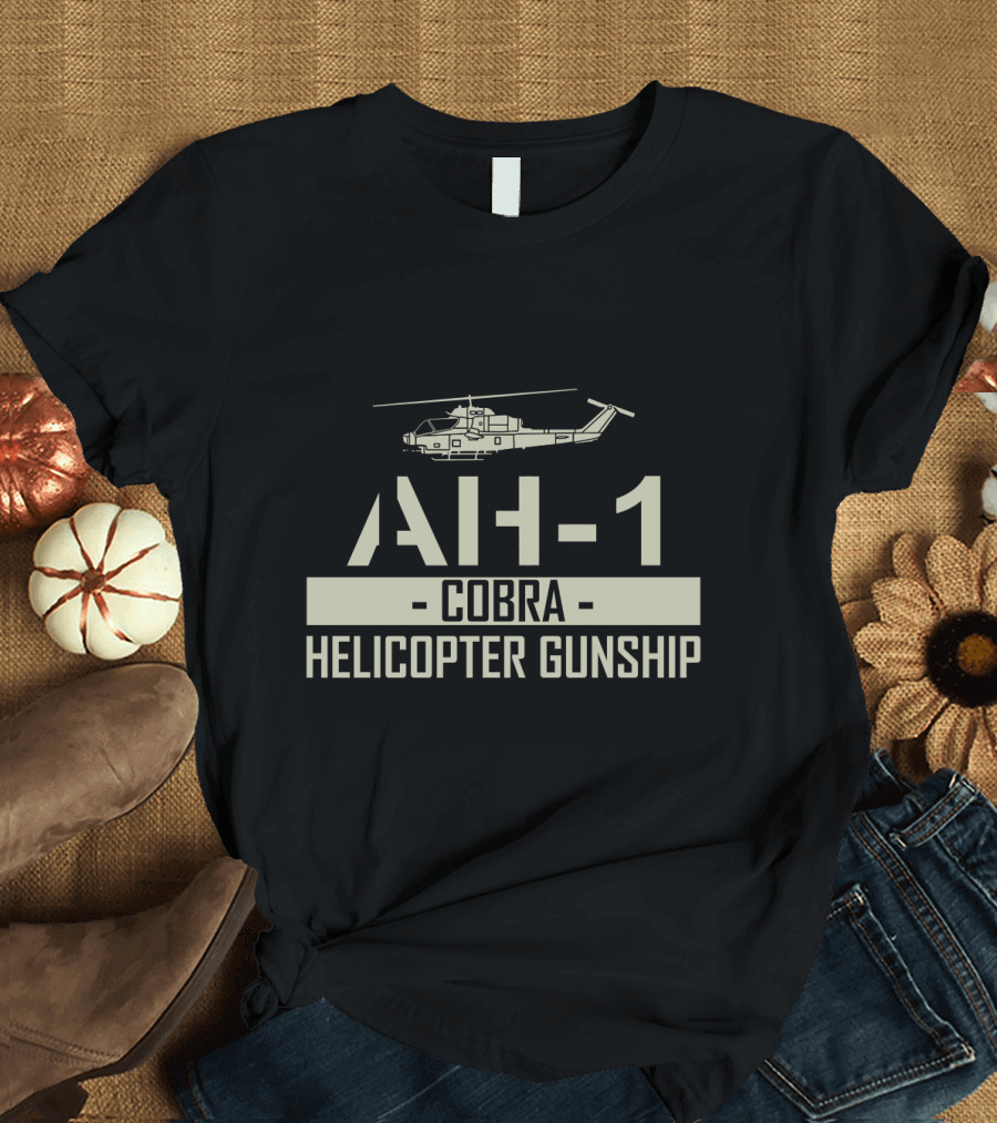 AH 1 Cobra Helicopter Gunship Retro Military T-Shirt
