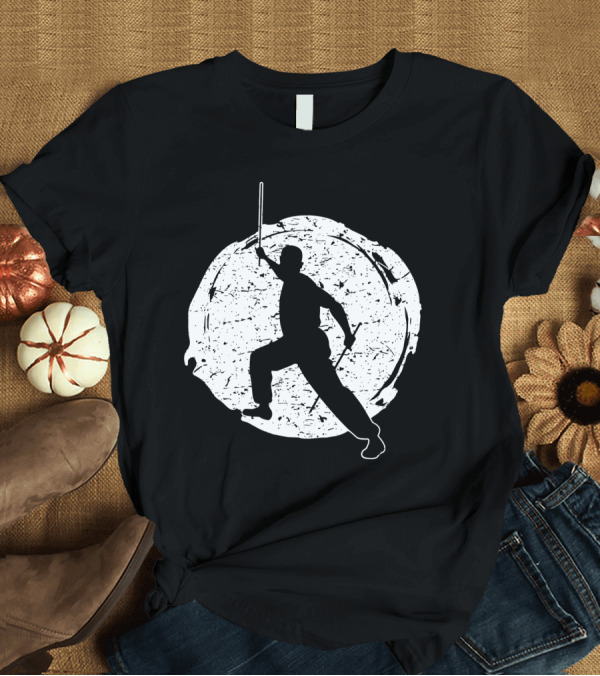 T-Shirt: Kali Filipino MMA Discipline Arnis Stick Martial Arts Silhouette Circle T-Shirt Kali Filipino MMA Discipline Arnis Stick Martial Arts Silhouette Circle T-Shirt
