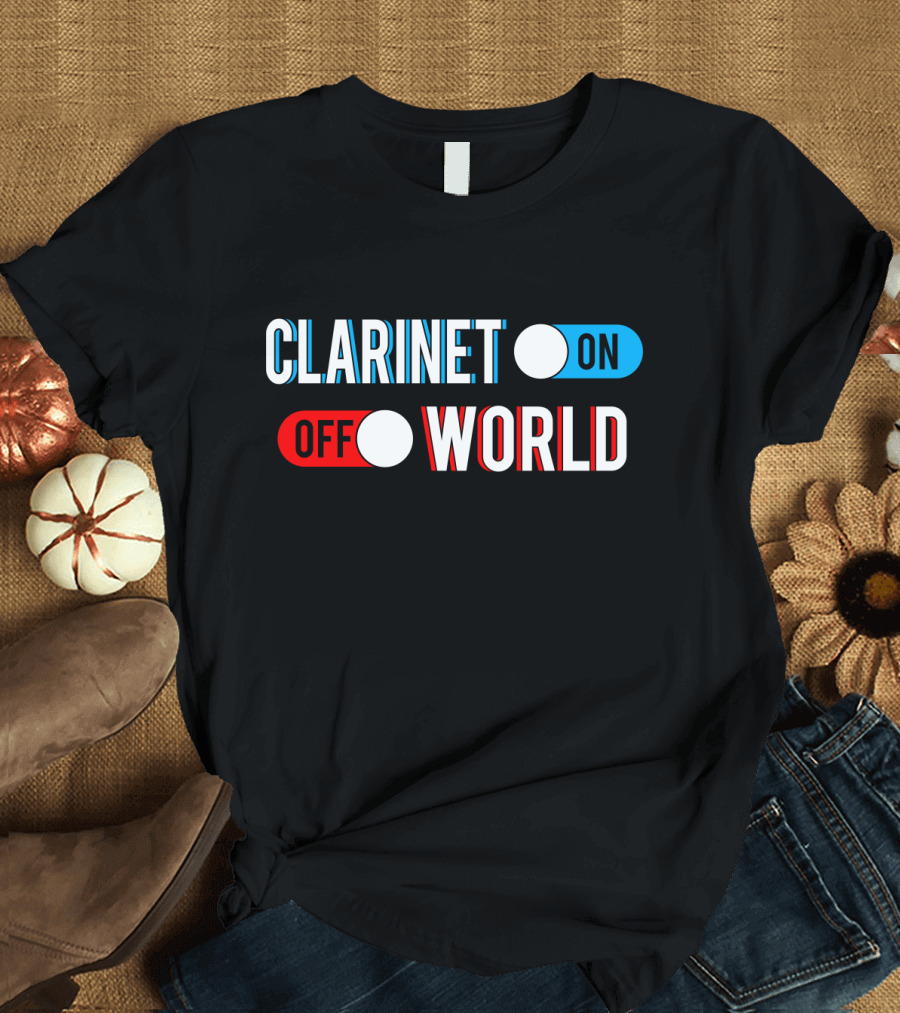 Clarinet On Off World T-Shirt
