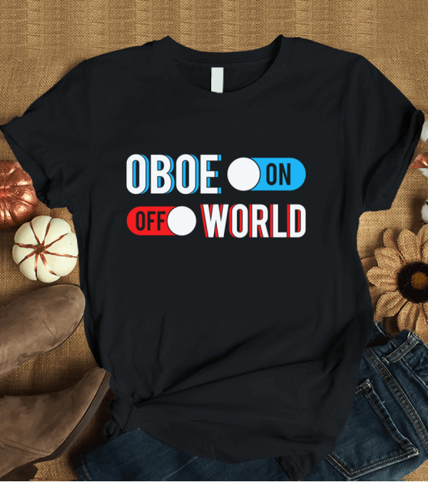 T-Shirt: OBOE On Off World T-Shirt OBOE On Off World T-Shirt