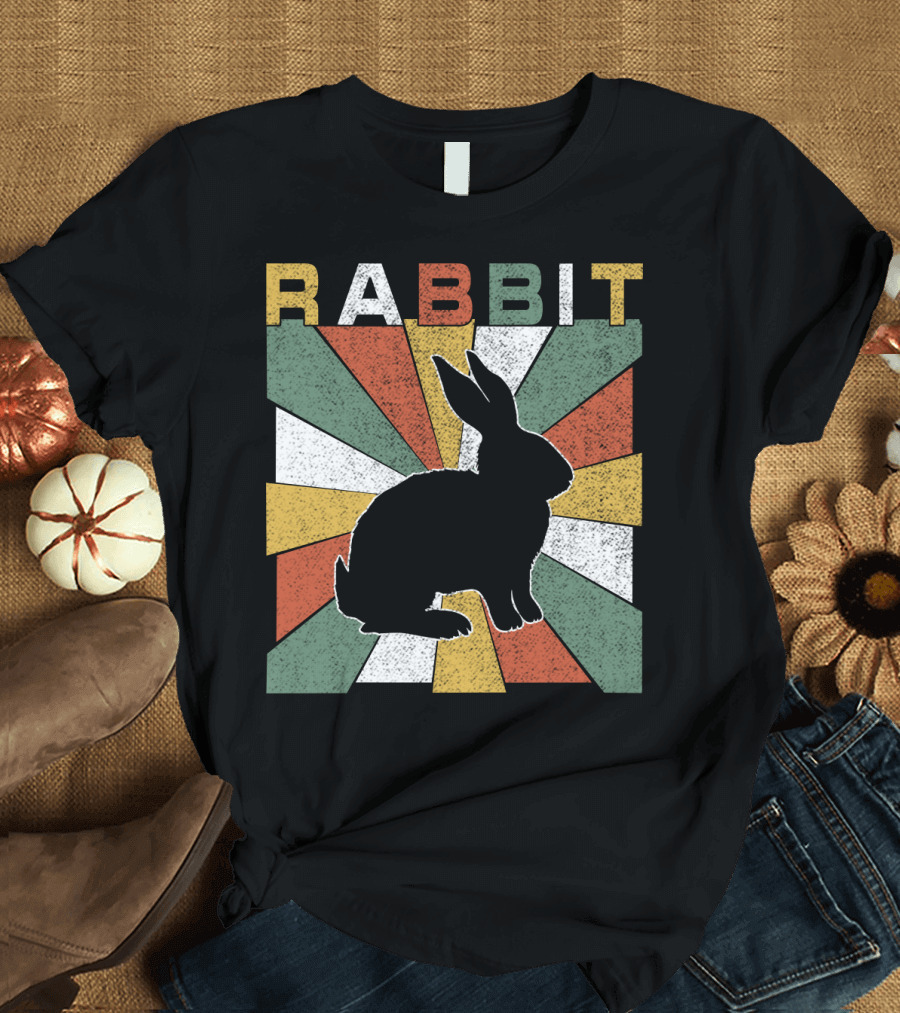 Rabbit Retro 70s Silhouette Sunburst T-Shirt