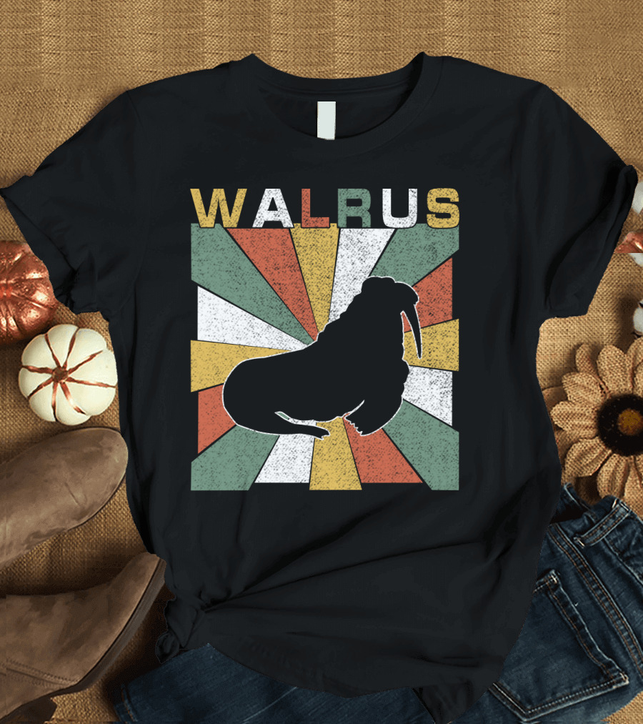 WALRUS Retro 70s Vintage Sunburst T-Shirt