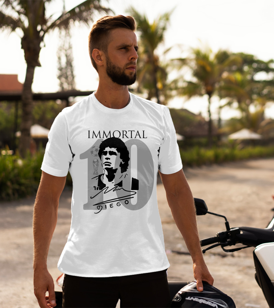 IM MORTAL Diego Armando Maradona 10 Argentina T-Shirt