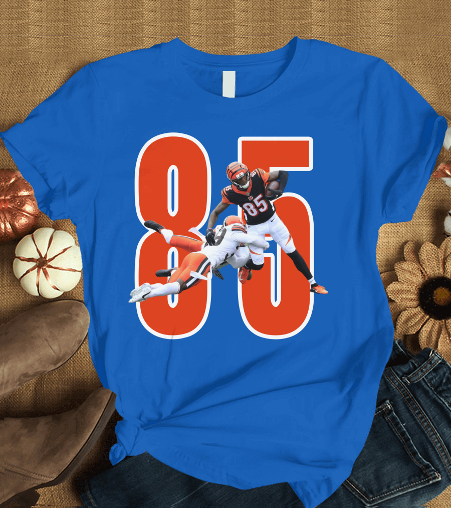 Tee Higgins Tamaurice William Cincinnati Bengals 85 Football T-Shirt