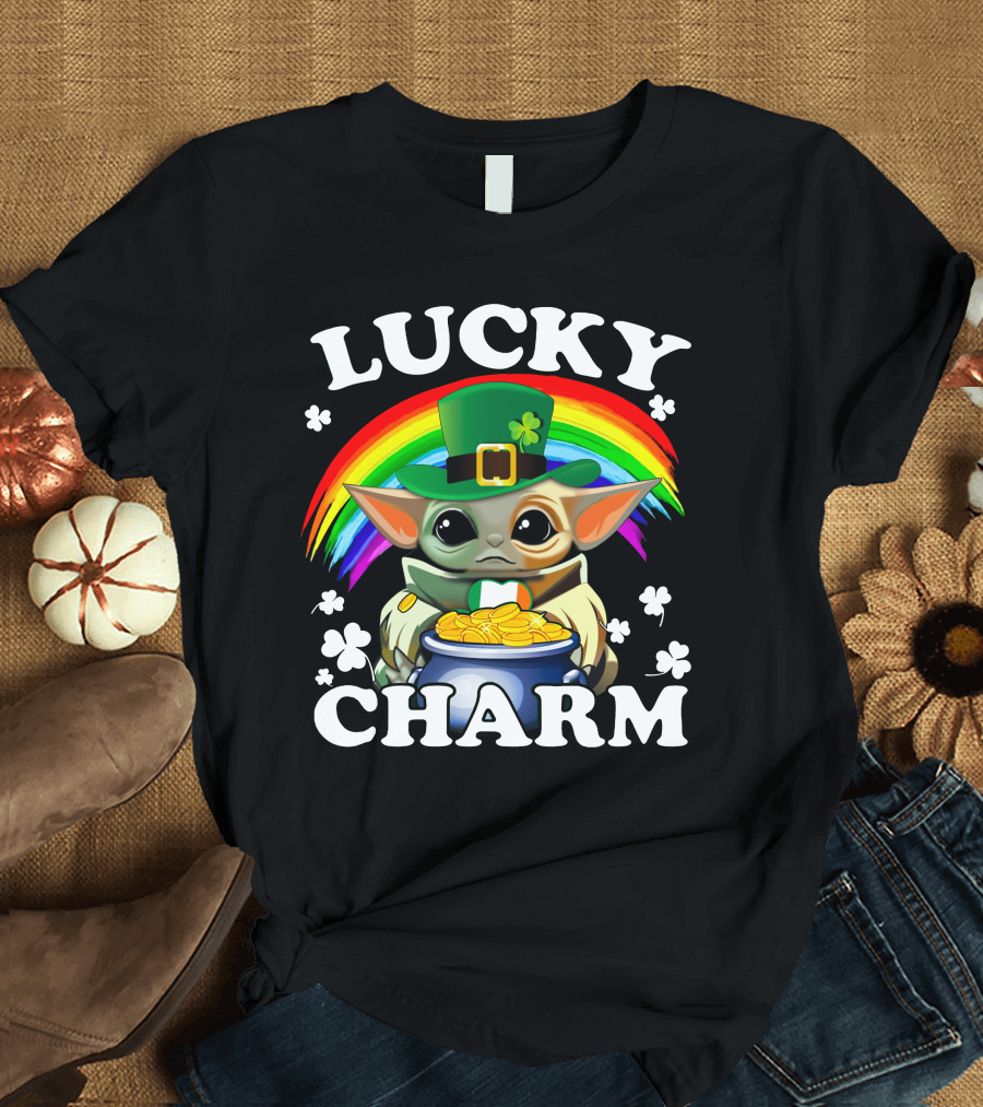 BBYD Lucky Charm Rainbow Leprechaun Coins T-Shirt