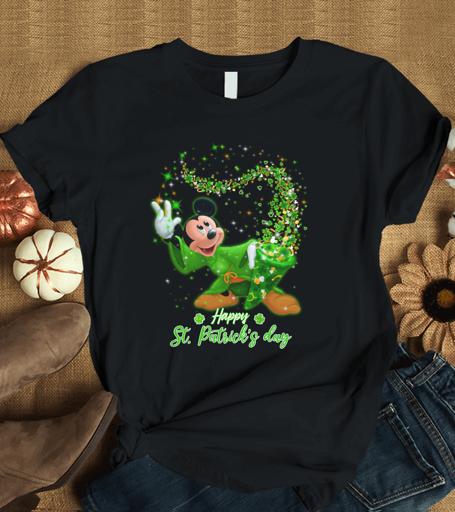 Happy St. Patrick's Day Mickey Mouse T-Shirt