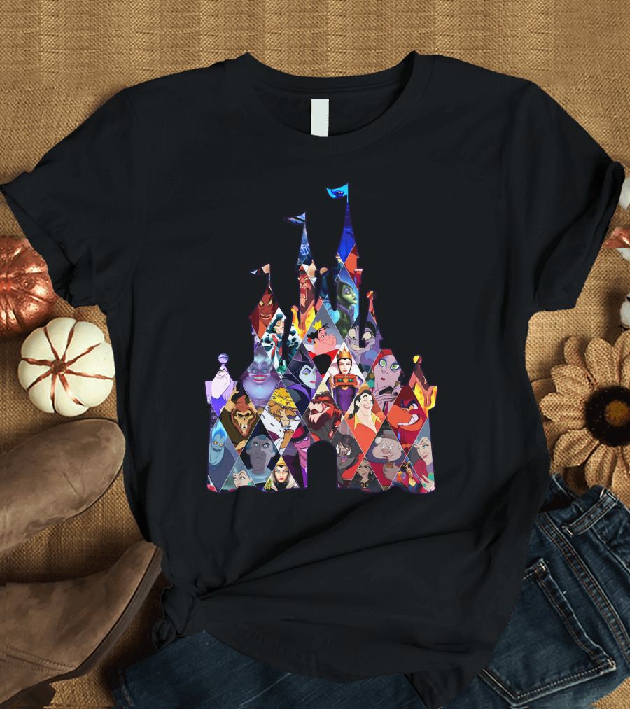 Disney Villains Castle Silhouette Collection T-Shirt