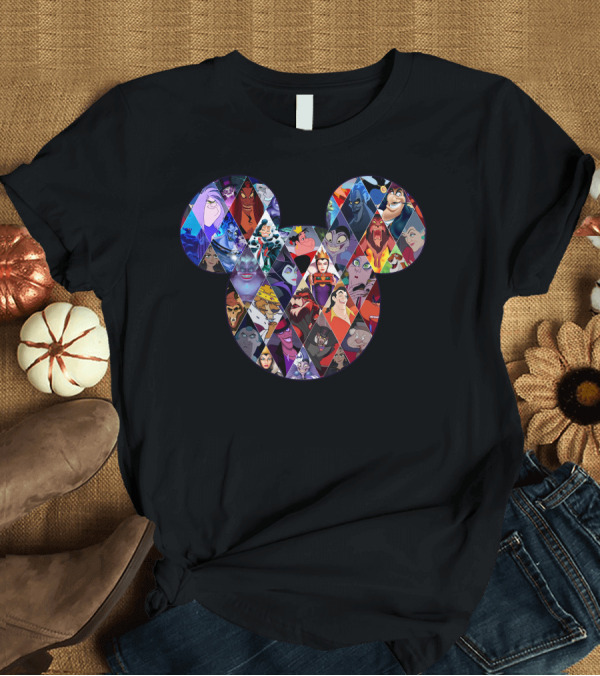 T-Shirt: Mickey Villains Collage T-Shirt Mickey Villains Collage T-Shirt
