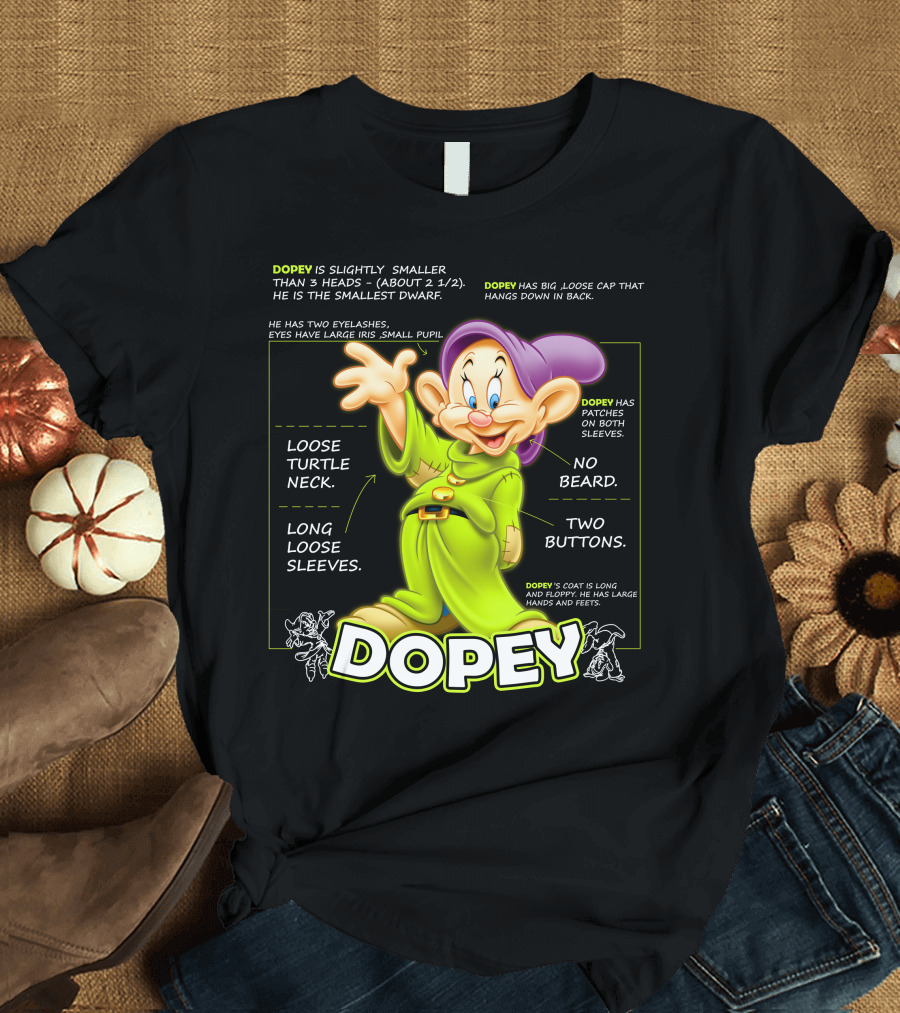 DOPEY Fun Loose Turtle Neck Two Buttons Long Sleeves T-Shirt