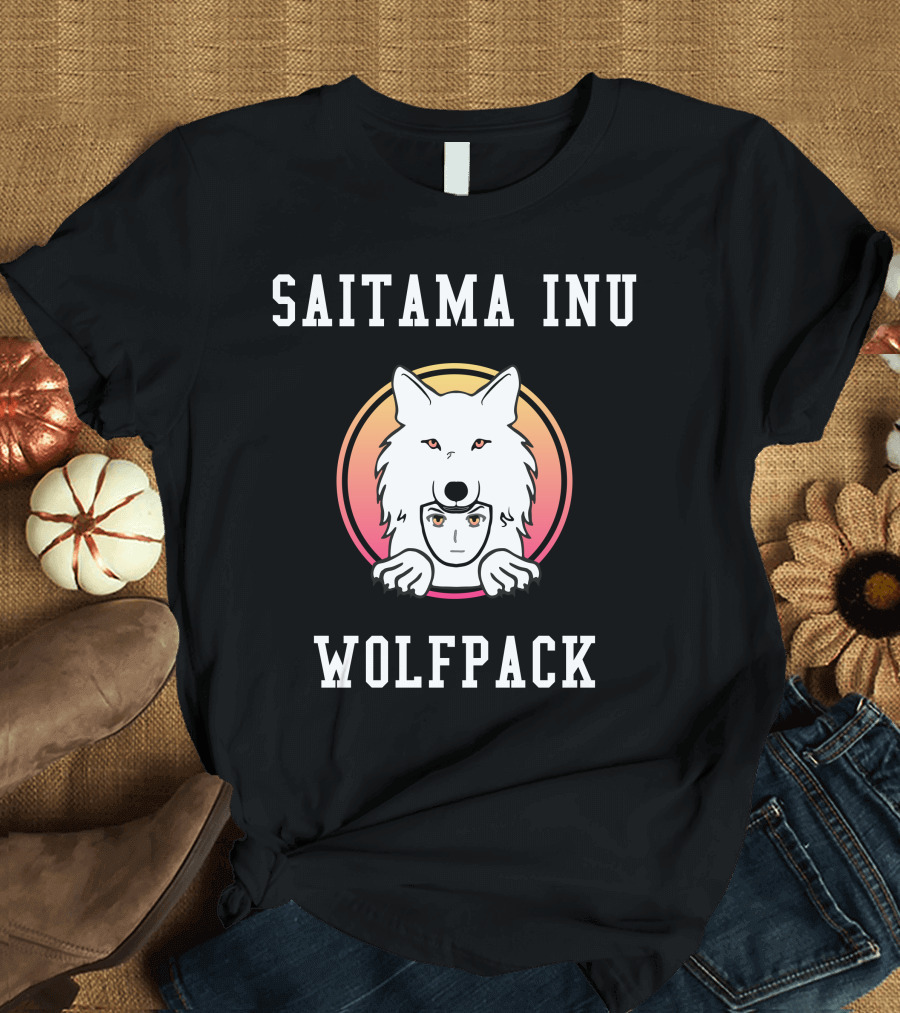 Saitama Inu Wolfpack Crypto Token Cryptocurrency T-Shirt