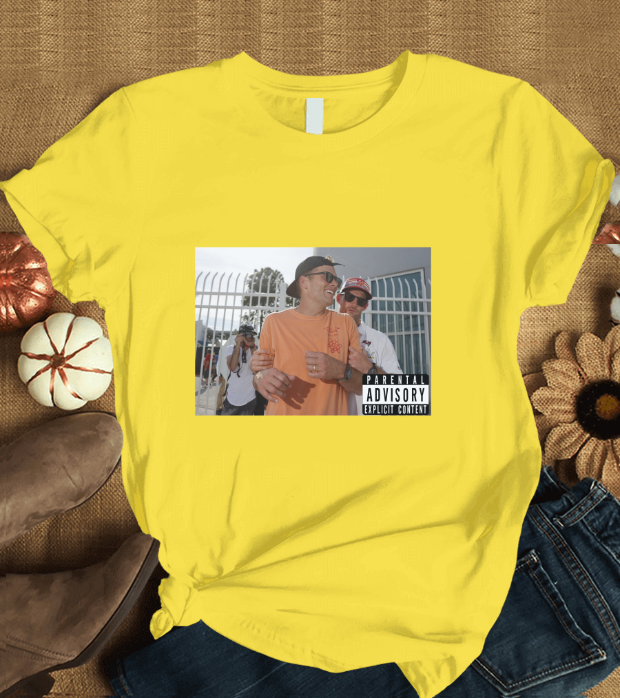 Parental Advisory Drunk Tom Brady Super Bowl Party T-Shirt