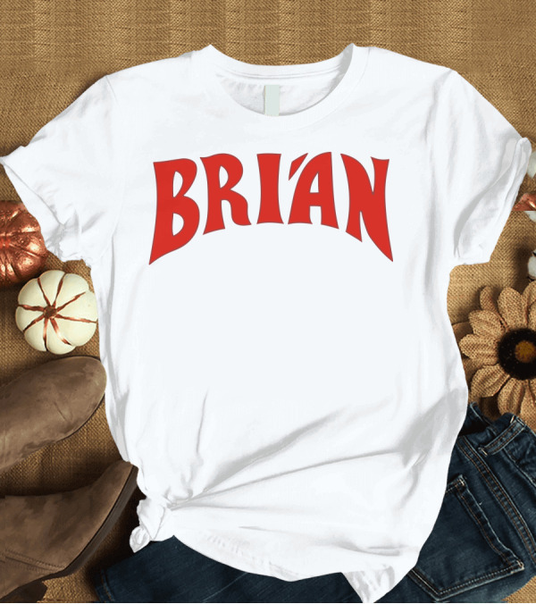 T-Shirt: Brian Flash Ringer Retro T-Shirt Brian Flash Ringer Retro T-Shirt