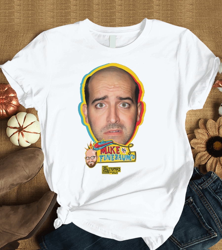 Mike Finebaum's Funny Cartoon Style Portrait Paul Finebaum Show T-Shirt