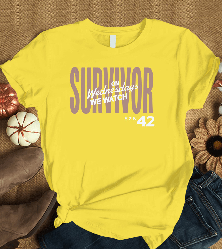 Survivor On Wednesdays We Watch SZN 42 T-Shirt