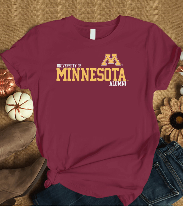 T-Shirt: University of Minnesota Alumni Bold Gold Maroon Iconic Collegiate T-Shirt University of Minnesota Alumni Bold Gold Maroon Iconic Collegiate T-Shirt