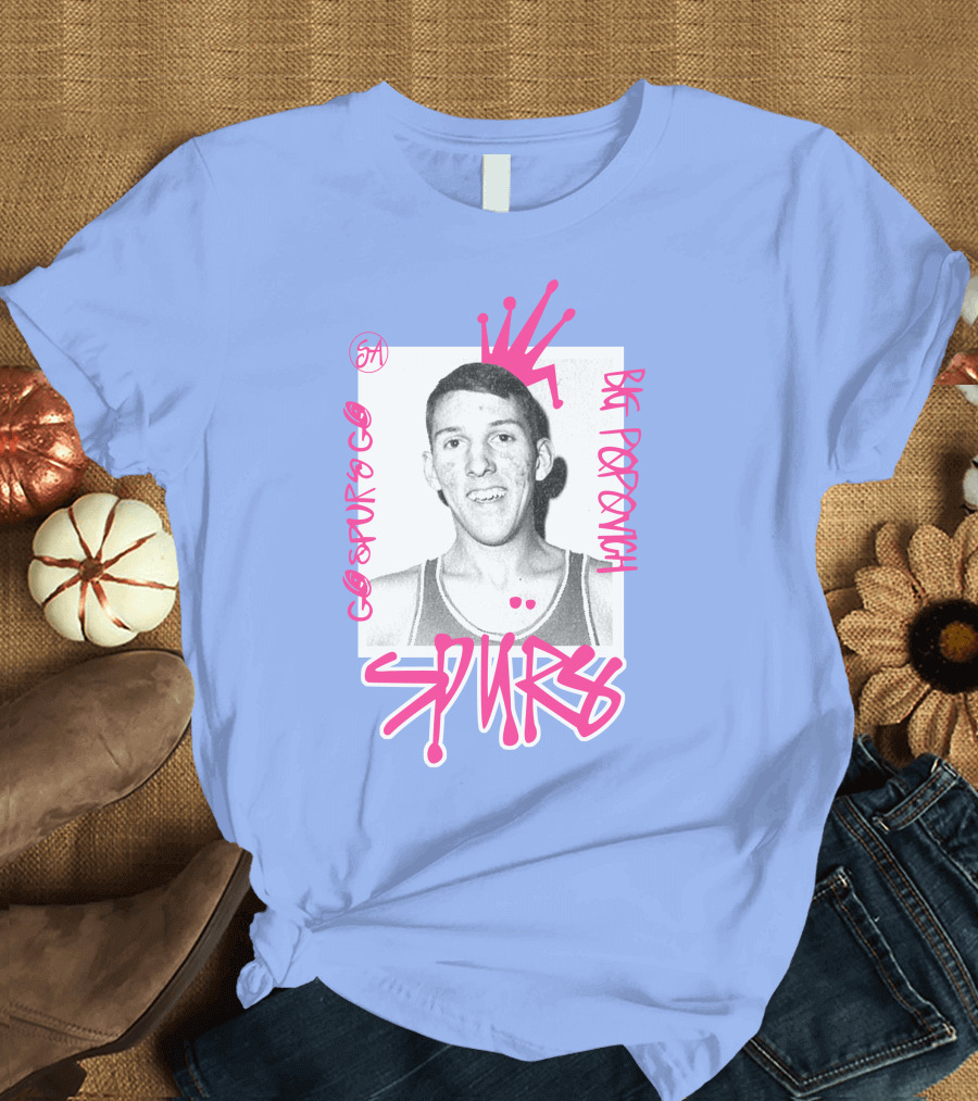 Go Spurs Go Big Popovich Spurs SA T-Shirt