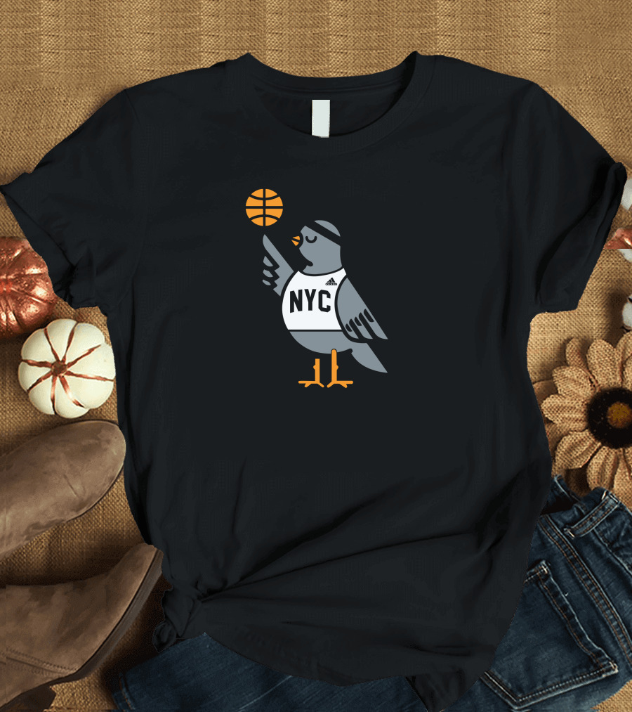 NYC Pigeon Basketball T-Shirt