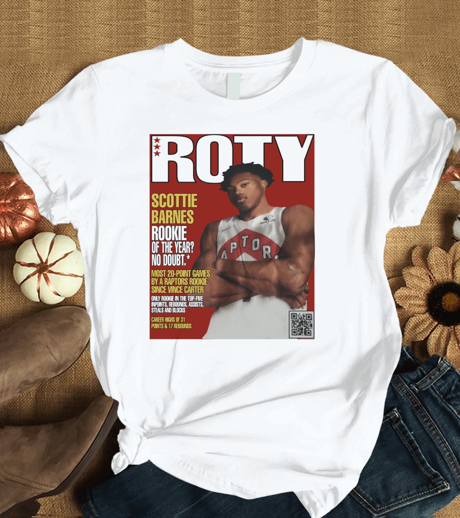 ROTY Scottie Barnes Rookie of the Year No Doubt Raptors Achievement Highlights T-Shirt