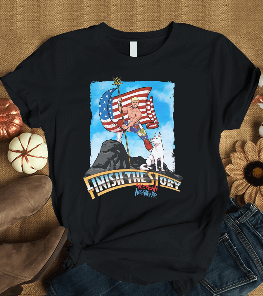 Finish the Story American Nightmare WWE Flag Gear T-Shirt