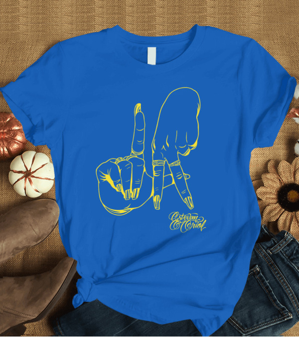 T-Shirt: Los Angeles Fingers Esteban Oriol Super Bowl T-Shirt Los Angeles Fingers Esteban Oriol Super Bowl T-Shirt