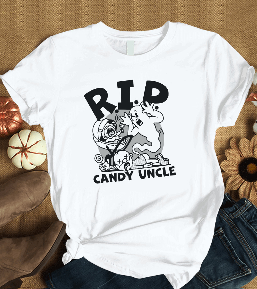R.I.P. Candy Uncle Distractible Store Ghostly Encounter T-Shirt