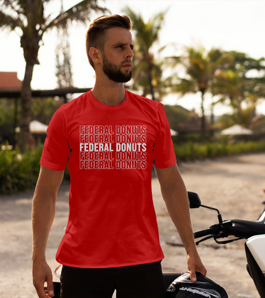 Federal Donuts Pattern Adam Sandler T-Shirt