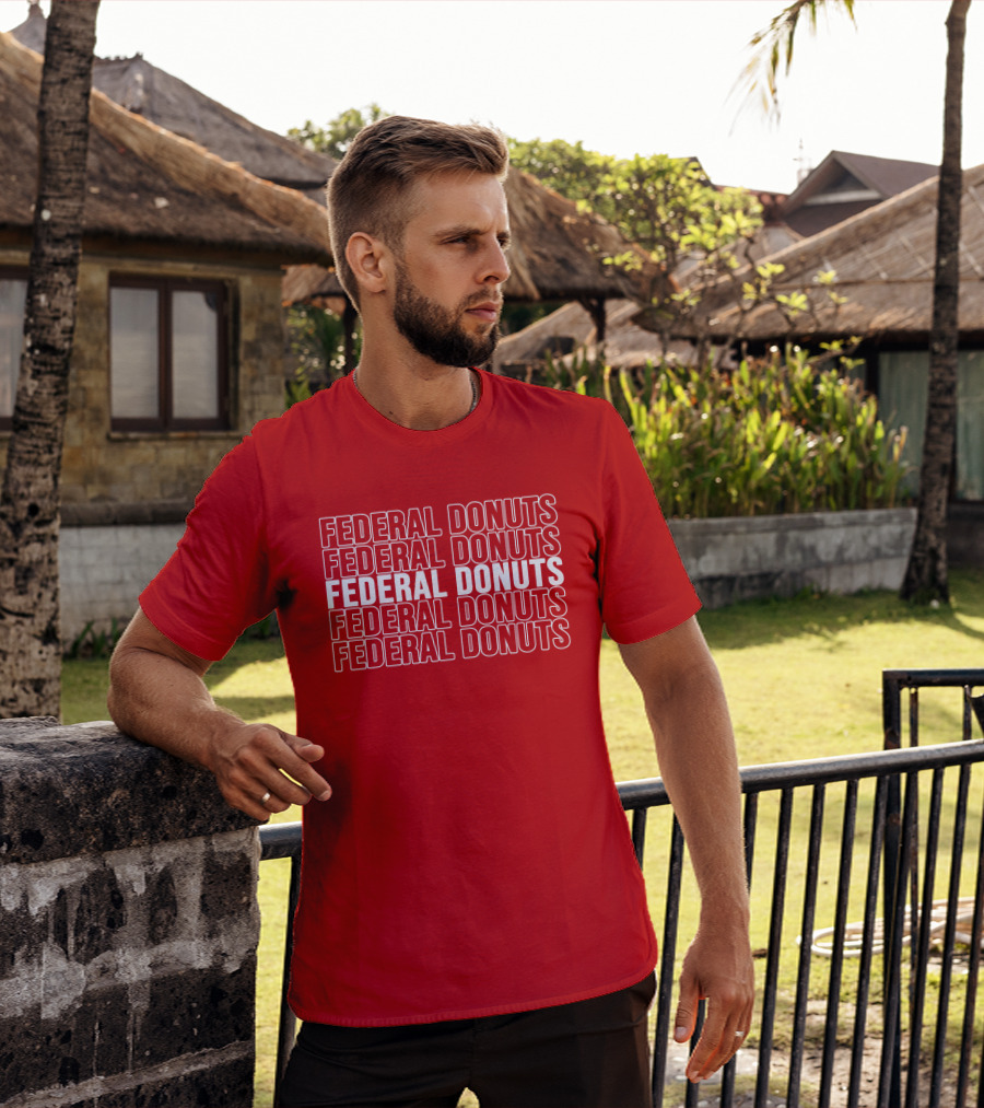 Federal Donuts Pattern Adam Sandler T-Shirt