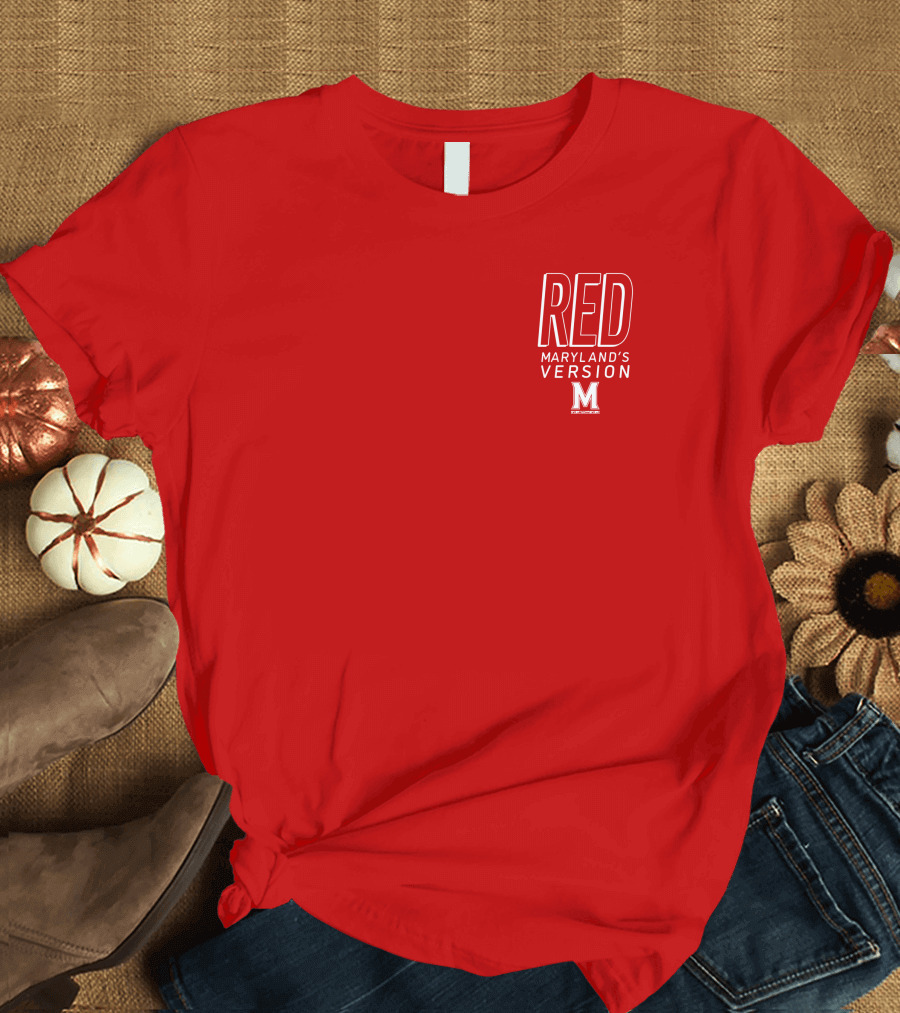 Red Maryland's Version TerrapinHoops M T-Shirt