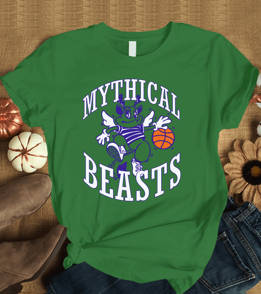 Mythical Beasts 90's B Ball Wings and Hoops T-Shirt