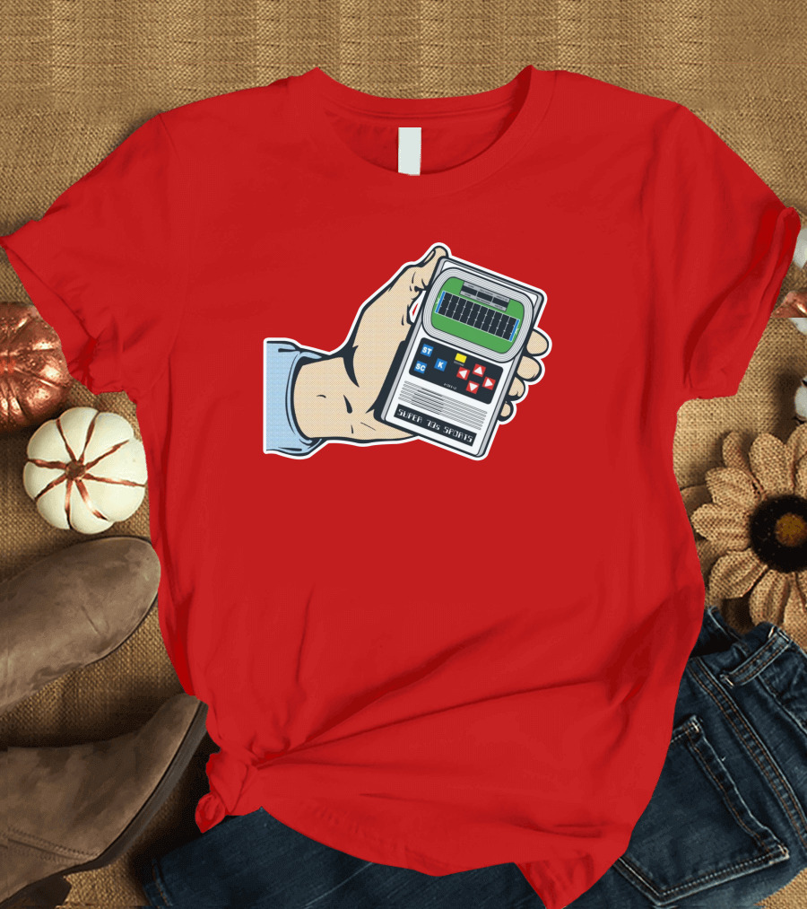 Super70s Sports S7s Handheld Electronic Football Vintage Retro Gaming Nostalgia T-Shirt