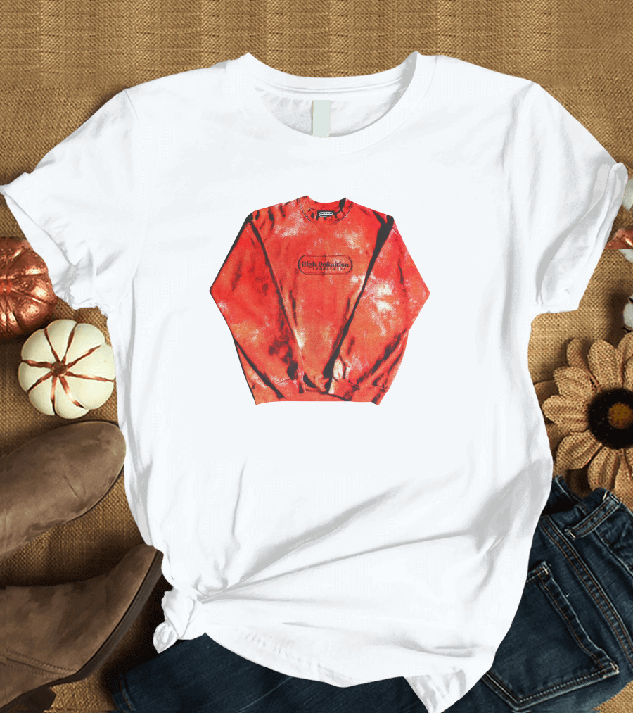 Hiidef3000 Hi Definition Red Black Tie Dye T-Shirt