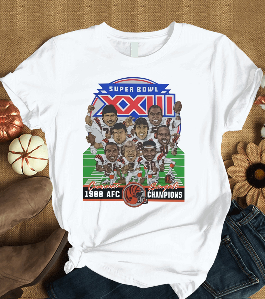 Super Bowl XXIII Cincinnati Bengals 1988 AFC Champions T-Shirt