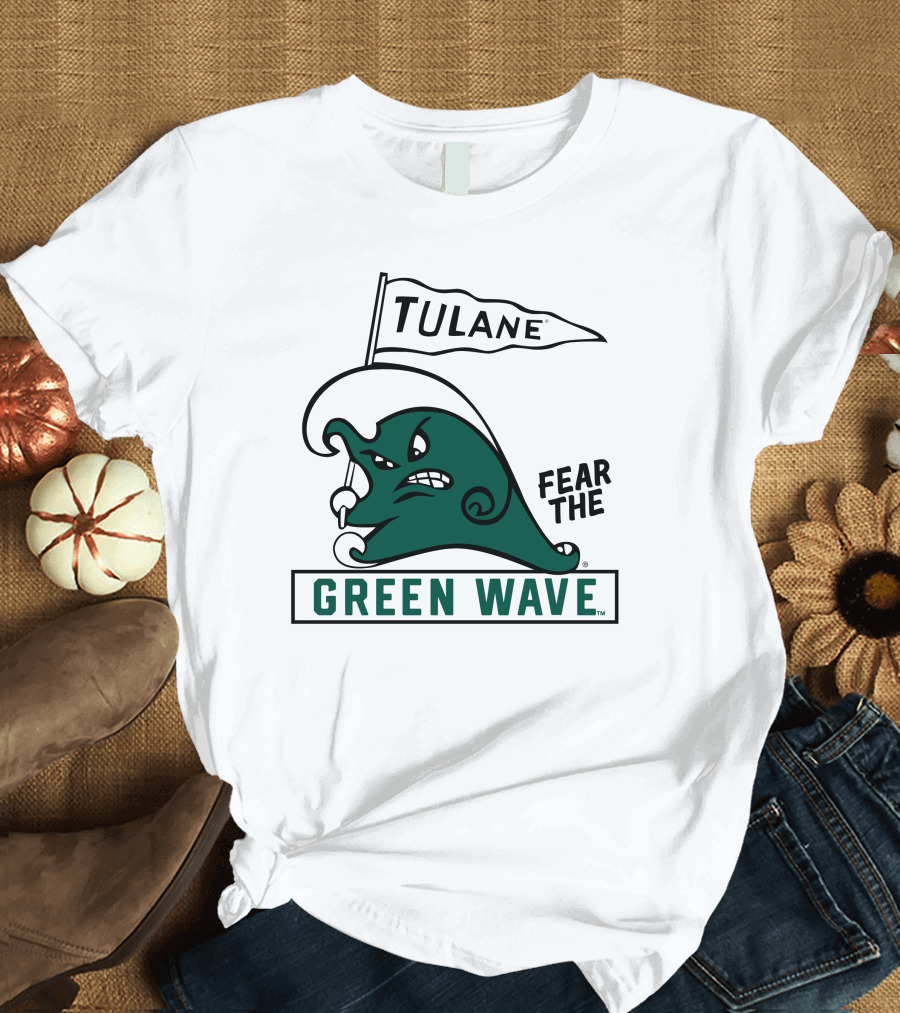 Tulane Green Wave Fear the Green Wave Retro T-Shirt
