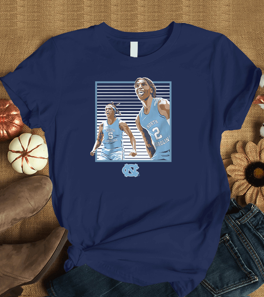 Armando Bacot and Caleb Love North Carolina Basketball Champions Frame It T-Shirt